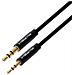 Cavo Audio Stereo Jack Da 2,5 Mm A 3,5 Mm Maschio-maschio 1 M - Nero - Foto miniatura 2