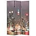 Paravento Pieghevole 120x170 cm Stampa New York di Notte - Foto miniatura 1
