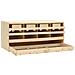 Casetta Cova per Galline 4 Scomparti 106x40x45 cm Legno di Pino - Foto miniatura 4