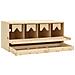 Casetta Cova per Galline 4 Scomparti 106x40x45 cm Legno di Pino - Foto miniatura 5
