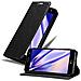 Cadorabo Custodia Compatibile Con Lg X Power 3 In Nero Di Notte - Coperchio Protettiva Con Chiusura Magnetica, Funzione Stand E Tasca Per Le Carte - Foto miniatura 4