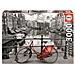 EDU16018 Puzzle da 3000 Pezzi - Amsterdam in Bianco e Nero: Bicicletta Rossa - Foto miniatura 1