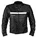 Giacca Moto Manica Staccabile Tessuto Protezioni Ce Sfoderabile Gilet Nero M - Foto miniatura 3