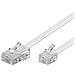 10m RJ-11 / RJ-45 Cable RJ-11 RJ-45 Bianco cavo di interfaccia e adattatore - Foto miniatura 1