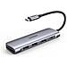 6-in-1 USB C PD USB 3.2 Gen 1 (3.1 Gen 1) Type-C Argento - Foto miniatura 1