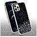 Custodia Compatibile Con Apple Iphone 12 / 12 Pro In Nero Con Glitter - Coperchio Protettivo In Silicone Tpu Flessibile Con Glitter Scintillanti - Foto miniatura 3