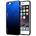 Custodia Compatibile Con Apple Iphone 6 / 6s In Blu - Nero - Coperchio Protettivo Bicolore In Vetro Temperato E Silicone Tpu - Foto miniatura 1