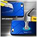 Custodia Compatibile Con Apple Iphone 6 / 6s In Blu - Nero - Coperchio Protettivo Bicolore In Vetro Temperato E Silicone Tpu - Foto miniatura 3