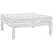 Set Divani Da Giardino 3 Pz Bianco In Legno Massello Di Pino - Foto miniatura 3