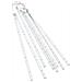 Luci Meteoriche 8 pz 50 cm Colorate 288 LED Interni Esterni - Foto miniatura 3
