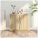 Credenza Rovere Sonoma 80x40x75 cm in Legno Compensato - Foto miniatura 10