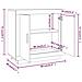 Credenza Rovere Sonoma 80x40x75 cm in Legno Compensato - Foto miniatura 12