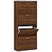 Scarpiera Rovere Marrone 63x24x147 Cm In Legno Multistrato - Foto miniatura 2