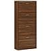Scarpiera Rovere Marrone 63x24x147 Cm In Legno Multistrato - Foto miniatura 3