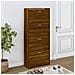 Scarpiera Rovere Marrone 63x24x147 Cm In Legno Multistrato - Foto miniatura 1