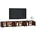 Mobili Porta Tv A Parete 3 Pz Rovere Fumo 100x34,5x40 Cm - Foto miniatura 1