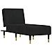 Chaise Longue In Velluto Nero - Foto miniatura 2