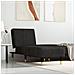 Chaise Longue In Velluto Nero - Foto miniatura 1