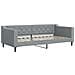 Divano Letto Con Materasso Grigio Chiaro 90x200 Cm In Tessuto - Foto miniatura 5