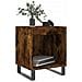 Comodini 2pz Rovere Fumo 40x35x50 Cm In Legno Multistrato - Foto miniatura 3