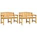 Set Da Pranzo Per Giardino 5 Pz In Legno Massello Di Teak - Foto miniatura 5