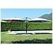 Ombrellone Doppio Da Giardino A Palo Centrale 6,35x3 Mt Con Struttura In Alluminio Gemini - Gray - Foto miniatura 1