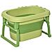 Vaschetta Bagnetto Pieghevole Per Bimbi 0-6 Anni In Plastica Antiscivolo Verde, 75.3x55.4x43cm - Foto miniatura 1