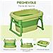 Vaschetta Bagnetto Pieghevole Per Bimbi 0-6 Anni In Plastica Antiscivolo Verde, 75.3x55.4x43cm - Foto miniatura 6