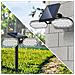 Faro Pannello Solare Sensore Crepuscolare Faretto 32 Led Luce Bianca Picchetto - Foto miniatura 5
