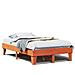 Letto Senza Materasso Marrone Cera 120x200 Cm In Legno Di Pino - Foto miniatura 2