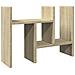 Organizer Scrivania Rovere Sonoma 34,5x15,5x35,5 Cm Multistrato - Foto miniatura 2