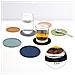 Set Di 6 Sottobicchieri Da Caffè In Silicone Con Supporto Coffee - Foto miniatura 2