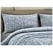 Copripiumino Sacco Piumone 100% Cotone Made In Italy Disegno Canva Piazza E Mezza Blu - Foto miniatura 3