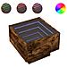 Tavolino con LED Rovere Fumo 40x40x30 cm in Legno Multistrato - Foto miniatura 1