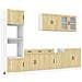 Set Mobili Da Cucina 7 Pz Kalmar Rovere Sonoma In Truciolato - Foto miniatura 2