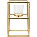 Portacandela Mf348 - Oro - Metallo - 15x15x25 Cm - Foto miniatura 2