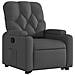 Poltrona Alzapersona Reclinabile Grigio Scuro in Tessuto - Foto miniatura 4