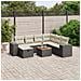 Set Divani da Giardino con Cuscini 8 pz Nero in Polyrattan - Foto miniatura 2