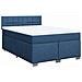 Giroletto a Molle con Materasso Blu 140x190 cm in Tessuto - Foto miniatura 3