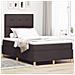 Letto con Rete con Materasso Marrone Scuro 120x200 cm Tessuto - Foto miniatura 2