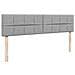 Pouf Letto con Materasso Grigio Chiaro 160x200 cm in Tessuto - Foto miniatura 9