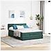 Struttura Letto Pouf con Materasso 140x200 cm in Velluto - Foto miniatura 3