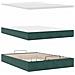 Struttura Letto Pouf con Materasso 140x200 cm in Velluto - Foto miniatura 8