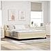 Letto box spring con materasso Crema 180 x 200 cm Tessuto - Foto miniatura 2