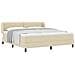 Letto box spring con materasso Crema 180 x 200 cm Tessuto - Foto miniatura 3