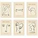 Set Di 6 Stampe Künstlerischen Illustrationen Von Pablo Picasso Liebe Sammlung Von Dekorationsgemälden Im Kunstgalerie Stil A3 Senza Cornice - Foto miniatura 1