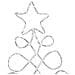 Luci a forma di albero di Natale Multicolore 80 x 56 cm PVC - Foto miniatura 9