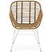 Set Di 2 Sedie Da Pranzo O Da Giardino Elda Ratan /bianco - Foto miniatura 2