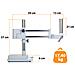 Mikroscopio Stereoscopico Trinoculare Andromeda Pro Msap-t-sdms1 - Alta Qualità Ottica, Zoom 6.7x-45x | Ideale Per Elettronica E Gioielleria - Foto miniatura 8