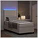 Letto a Sorgente LED con testiera Crema e Bianco 100 x 200 cm - Foto miniatura 5